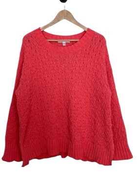 TT15 Cozy Coral Cable Knit Sweater M